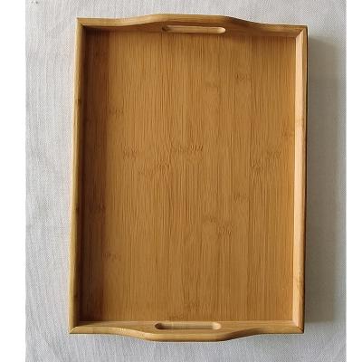 China Wholesale bamboo dried fruit tray dessert bread factory household tea set bamboo tea tray for sale