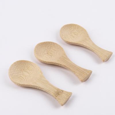 China Disposable Disposable High Quality Environmental Friendly Wooden Spice Sugar Tea Coffee Scoop Small Short Condiment Spoons for sale