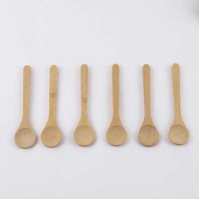 China Disposable Low Price Natural Mini Honey Eco-friendly Bamboo Wooden Teaspoon for sale