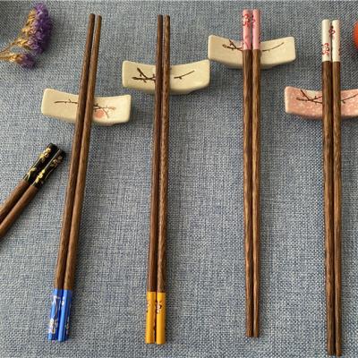 China Latest viable hot seller with unvarnished family-mounted non-wax solid wood chopsticks ready to sell for sale