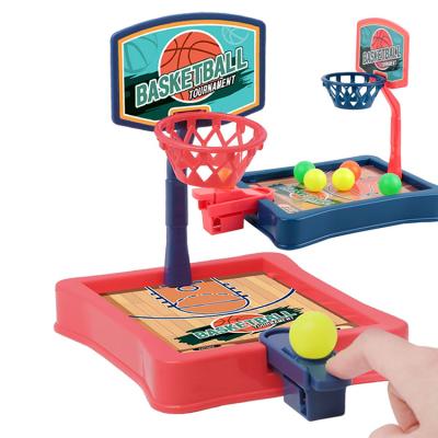 China Parentchild Finger Shooting Basketball Match Machine Mini Catapult Basketball Court Desktop Board Eco-friendly Material Interactive Plastic Toys for sale