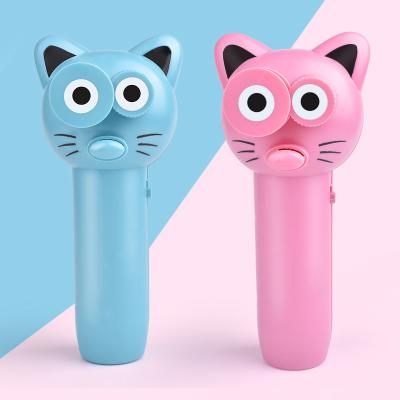 China Relieve Stress Tiktok Floating Electric Portable Zipstring Rope Launcher Thruster Ejector String Puller Toy Cat For Children for sale