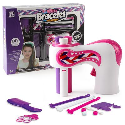 China Stylish Quick Braiding Kids Hair Twisting Tool Toys Electric Automatic 3 Rollers Hair Braiding Machine DIY Wick For Girls OEM for sale