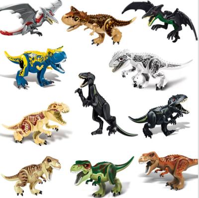 China Jurassic Park Toy Kids Mini Plastic Legoly Dinosaur Figure DIY Building Block Bricks Compatible Legoed Dino Model Toys Set Small for sale