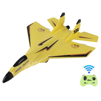 China RC Model 2022 New Kids Su35 2.4G EPP foam rc glider rc glider fighter yellow air planes 2.4G radio remote control airplane toys wholesale for sale