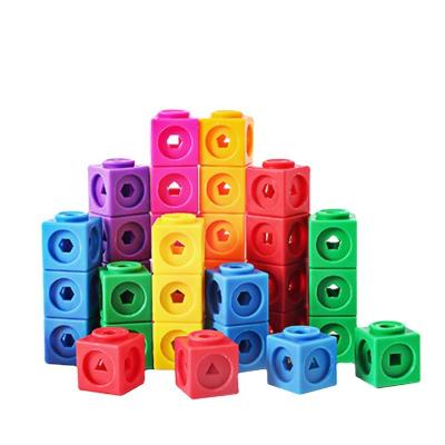 China Kids Math Link Manipulative Snap Counting Cubes Building Number Blocks Activity Set Educational First 100 Stem Toys OEM for sale