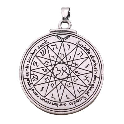 China Pagan Viking Jewelry Viking Jewelry Hardware Crystal Amulet Solomon Seal Pendant Seal Love Kabbalah for sale