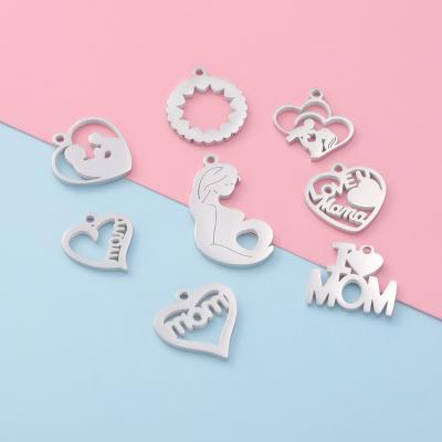 China CLASSIC mom necklace fashion stainless steel I love mother gift MOM charm pendants motherday necklace for sale