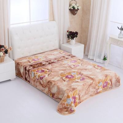 China Otsukeori Mora Blanket Anti-pilling Polyester 3.5kg/4.2kg/4.8kg 1ply 100% Light Corn Grain Turkey Style for sale