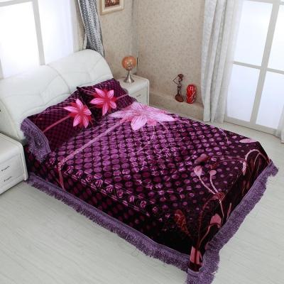 China Anti-pilling Super Soft Micro Knitted Fleece Coperte Luxury Hotel/Wedding/Brial Branded Blanket 4Pcs/5Pcs Bedding Set for sale