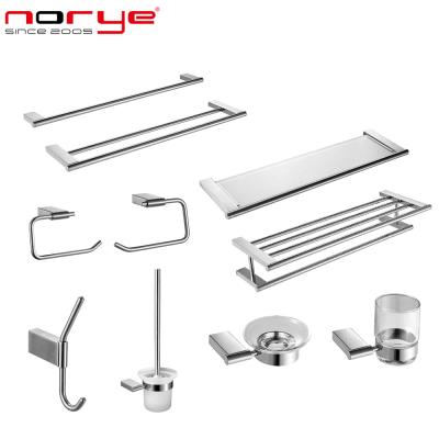 China Norye Viable Hot Selling China Factory High Quality Commercial Stainless Steel Bathroom Accessories Set For Hotel Public Restroom for sale