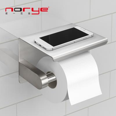 China Traditional Wall Mounted For Bathroom Stainless Steel Toilet Paper Roll Paper Holder With Telephone Self for sale