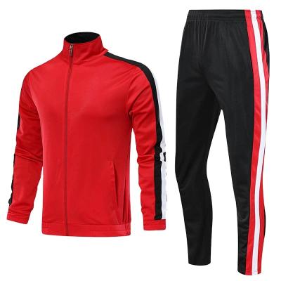 China Breathable Youth Meh Long Sleeve Tracksuits Women Jogging Outdoor Sweatsuit Kits With Zippers Football Training Clothing for sale