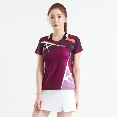 China Badminton Sport Suit Edge Custom Badminton Uniform Zyj00053 Women Men's Volleyball Training Uniform Quick Dry Ping Pong Uniforms for sale