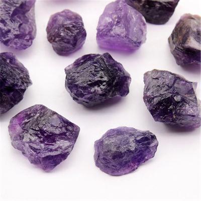 China China Brazil Crystal Crushed Stone Natural Amethyst Rough Ornaments Purple Mineral Diffused Stone Energy for sale