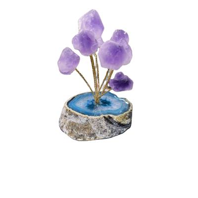 China China Wholesale Natural Crystal Agate Fireworks Tree Home Decoration Ornaments for sale