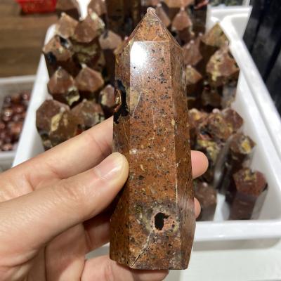 China China Wholesale Pure Natural Agate Column Crystal Tower Crazy Energy for sale