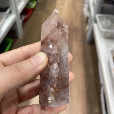 China China Wholesale Red Crystal Stone Natural Healing Point Glue China Energy Red Crystal Tower Eraser Decoration for sale