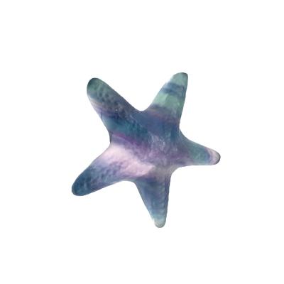 China China hand brand natural crystal green five-pointed fluorite starfish crystal crafts ornaments for sale