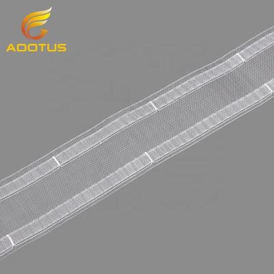 China Popular Wholesale 100% Polyester S Pleat Curtain Strip 8cm Supplier for sale