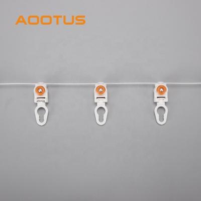 China Popular Elegant Ripple Fashion Curtain Runner Easy Use Butt Arm Master Carrier For Electric Curtain Tracks for sale