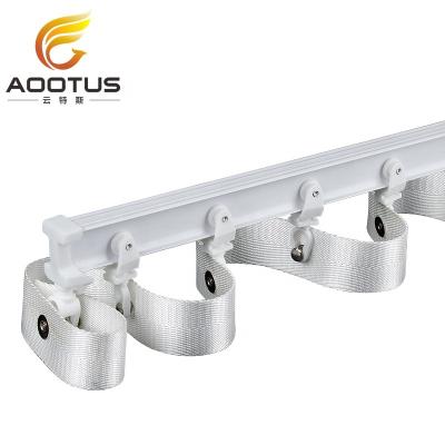 China Easy Installation S Bend Curtain Track Double Wave Ripple Curtain Track Rail for sale