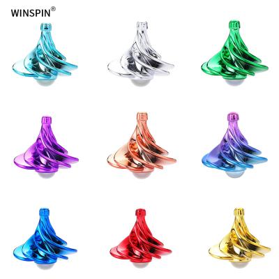 China Relax Toys Popular Metal Wind Gyro Decompression Gyro Amazon Funny Rotating Children's Toy for sale