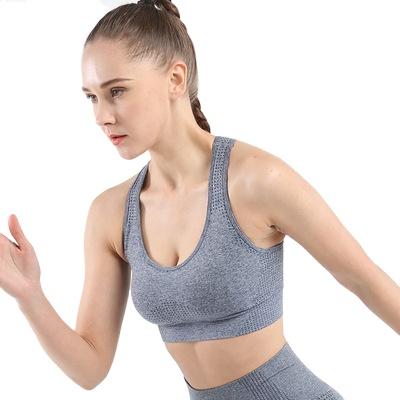 China 2022 new viable women's sports bra fitness sports sweat elastic women's tight bra underwear rest absorption for sale