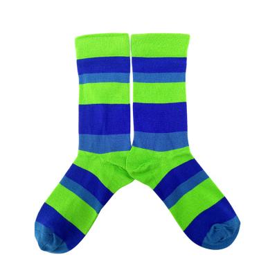 China QUICK DRY factory price comfortable good quality happy colorful stripe bamboo ankle recycle socks for women men for sale