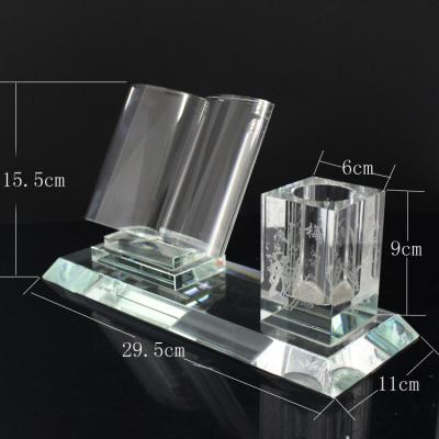 China Desktop Crystal Glass Set Crystal Glass Desk Wholesale Item for sale