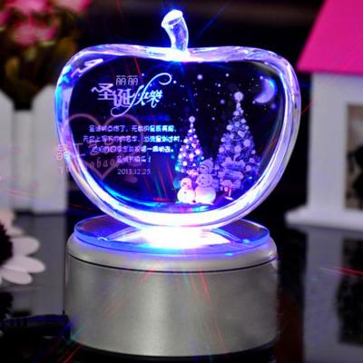 China Wholesale America Crystal Glass Gifts With 3d Laser Image for sale