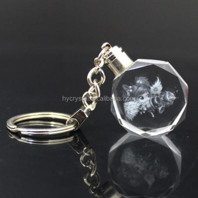 China China Cheap Beautiful Transparent Crystal Key Chain for sale