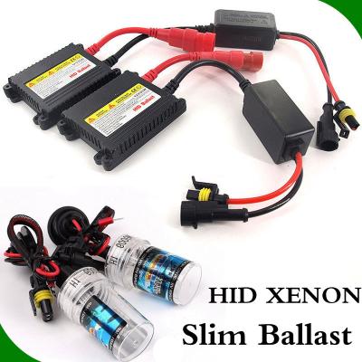 China slim bi xenon lamp ballast 12v canbus xenon projector lens headlight bulbs ac hid xenon kit 35w 55w h1 h3 h7 h11 H4 hi lo HID xenon kit for sale