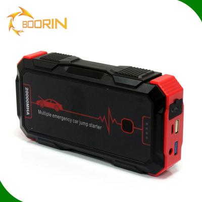 China Multifunctional 12V Car Gasoline Emergency Diesel Tool Battery With Air Compressor Car Jump Starter 12v 5v 16v Peak 2000A 20000mAh With LCD Screen for sale