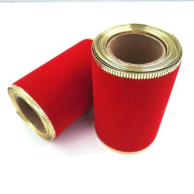 China Christmas Floral Gift Wrapping Decorating Red Assembled Plastic Spool 2.5