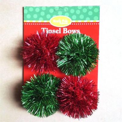 China Christmas Foil 4Pk Green Red Christmas 4-1/2