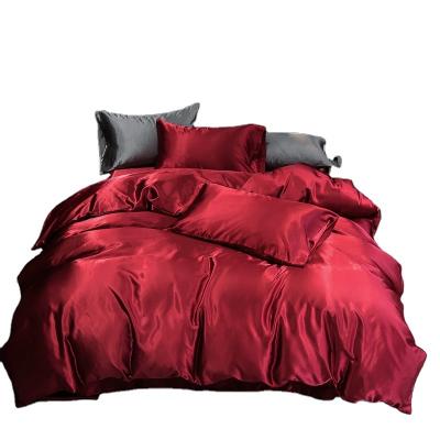 China Nondisposable sheet sets wholesale bedding, duvet cover bedding set, silk satin bedding luxury for sale