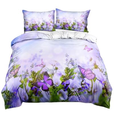 China Nondisposable 3d Flower Bedding Duvet Cover Sets Designers Sheets Digital Comforter Sets Luxury Bedclothes Large for sale