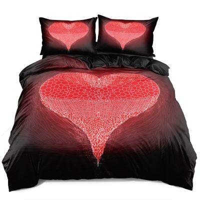 China Factory Supply Nondisposable Custom Comforter Sets 3d Bedding Set King Sizes Duvet Cover Bedding Set for sale