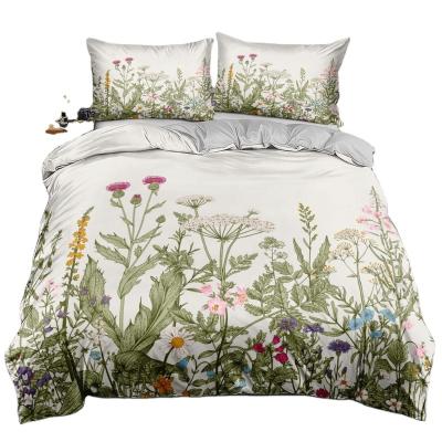 China Nondisposable 3d flower bedding duvet cover sets designers sheets digital comforter bedding set double bedding set for sale