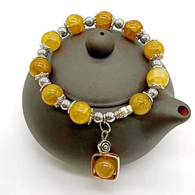 China Drop Sale Romantic Women Charm Bracelet & Bangles Natural Stone Beaded Bracelets Jewelry For Men Girl for sale