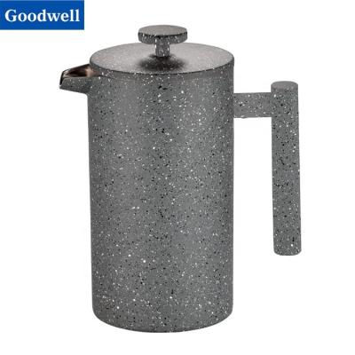 China *Amazon Popular Viable Double Wall Insulated French Press and 1000ml Stainless Steel Coffee Press French Press Coffee Maker for sale