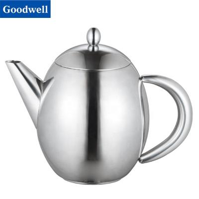 China Hot Sale High Quality Viable Stainless Steel Tea Maker Coffee Pot Tea Kettle Teapot for sale