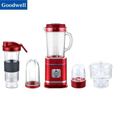 China *Amazon 400w Multifunctional Popular Power 2 Speeds Professional Electric Blender and Electric Blender and Grinder 5 in 1 Red Color for sale