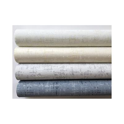 China Factory direct sales 3D simple fashion color effect non-woven backing wallpaper for sale