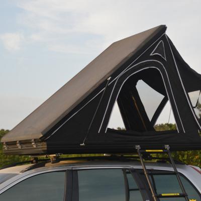 China Amazon Hot Sale Straight Bracing Type Customized Hard Aluminum Shell Car Roof Top Tent For Sale for sale