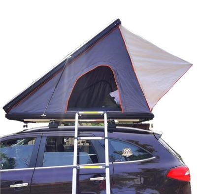 China Straight Tying Type Truck SUV Roof Top Tent 4x4 RTS Aluminum Hard Top Car Shell Roof Top Tent Hard For Camping for sale