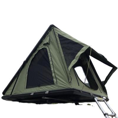 China Straight Tying Type RTS Triangle SUV Top Car Roof Tent Aluminum Top Hard Shell Roof Top Tent Camper for sale