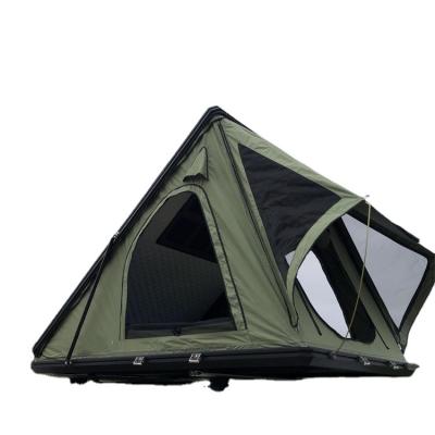 China Straight Bracing Type Roof 2021 Hard Top Aluminum Triangle Shell Roof Top Tent For Sale for sale