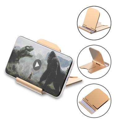 China Metal Adjustable Universal Desktop Portable Foldable Phone Holder Phone Charging Stand Customized Wholesale Aluminum Desk Phone Stand for sale